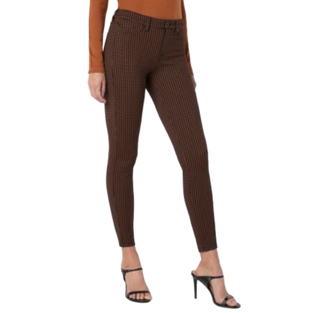 LIVERPOOL LOS ANGELES NWT Madonna Skinny Jersey Houndstooth Jeggings Size 12/31
